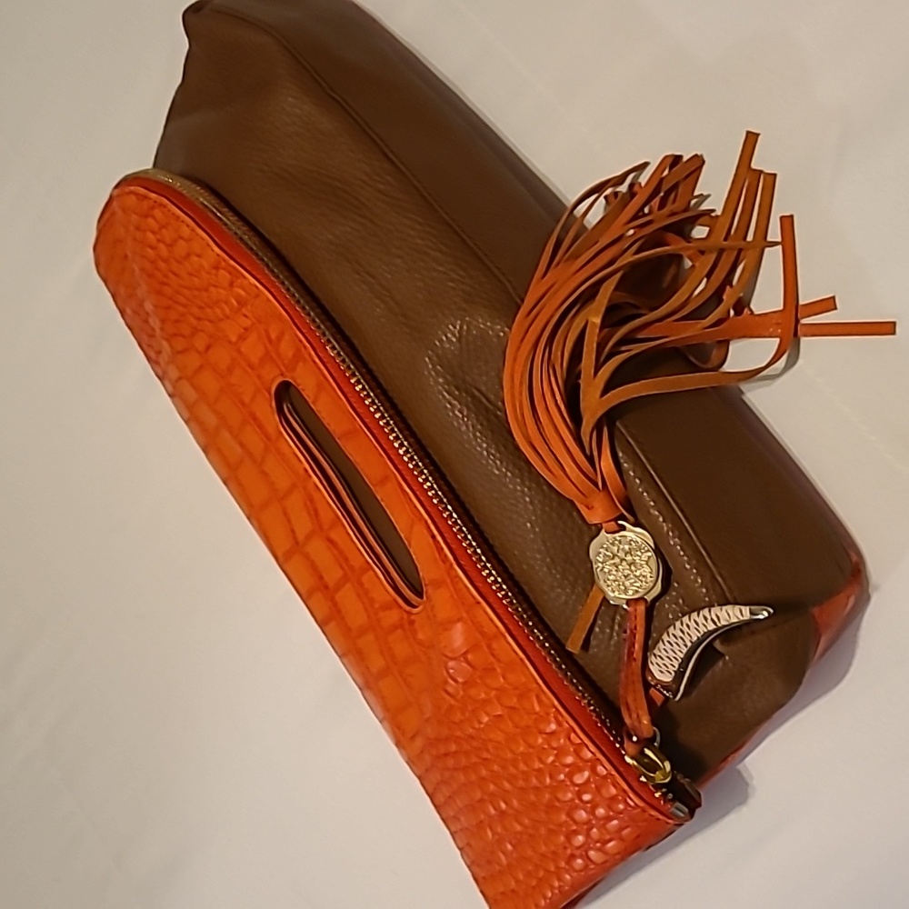 Vince Camuto Leather Monnogram Handbag